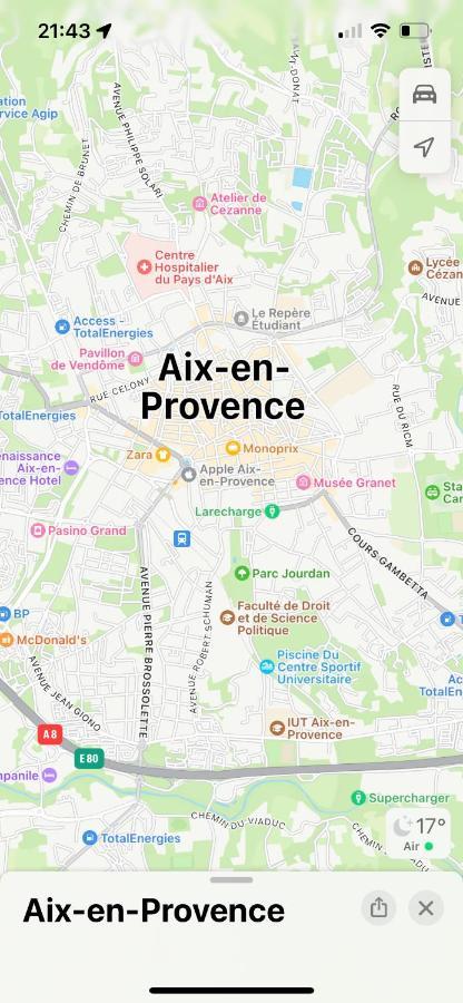 Aix-En-Provence, Charmant Studio Proche Toutes Comodites Et Axes Routiers, Linges Fournis Esterno foto